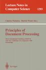Principles of Document Processing: Third International Workshop, Podp '96, Palo Alto, California, Usa, September 23, 1996. Proceedings (Lecture Notes in Computer Science #1293) Cover Image