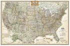National Geographic: United States Executive Wall Map (Poster Size: 36 X 24 Inches) (National Geographic Reference Map) Cover Image