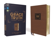 Niv, the Grace and Truth Study Bible (Trustworthy and Practical Insights), Leathersoft, Brown, Red Letter, Comfort Print By R. Albert Mohler Jr (Editor), Zondervan Cover Image