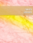 Sales Ledger: Red and Yellow online inventory resales and profit tracking log book - For pickers and 2nd hand reseller and business By Pickers Logbooks Cover Image