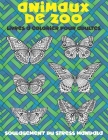 Livres à colorier pour adultes - Soulagement du stress Mandala - Animaux de zoo By Marie-Anne Robert Cover Image