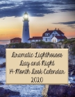 Dramatic Lighthouses Day and Night 14-Month Desk Calendar 2020: Featuring Beautiful Lighthouses and all that Surround Them Cover Image
