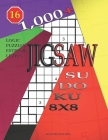 1,000 + sudoku jigsaw 8x8: Logic puzzles extreme levels By Basford Holmes Cover Image