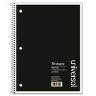 Wirebound Notebook, 8 X 10-1/2, Wide Ruled, 70 Sheets, Assorted Color Cover By Universal (Other) Cover Image