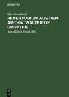 Repertorium aus dem Archiv Walter de Gruyter Cover Image