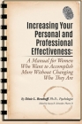 Increasing Your Personal and Professional Effectiveness: A Manual for Women Who Want to Accomplish More Without Changing Who They Are Cover Image