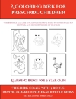 Learning Books for 2 Year Olds (A Coloring book for Preschool Children): This book has 50 extra-large pictures with thick lines to promote error free By James Manning, Kindergarten Worksheets (Producer) Cover Image