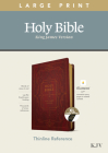 KJV Large Print Thinline Reference Bible, Filament Enabled Edition (Red Letter, Leatherlike, Burgundy, Indexed) Cover Image