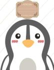 Composition Notebook: Penguin Notebook (School Notebook) - 108 Page Softback Latge Print 8.5