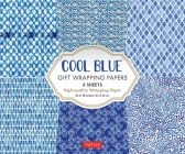 Cool Blue Gift Wrapping Papers - 6 Sheets: High-Quality 24 X 18 Inch (61 X 45 CM) Wrapping Paper Cover Image