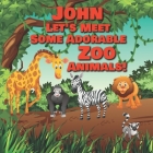 John Let's Meet Some Adorable Zoo Animals!: Personalized Baby Books with Your Child's Name in the Story - Zoo Animals Book for Toddlers - Children's B By Chilkibo Publishing Cover Image
