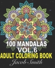 Mandala Coloring Book. Vol. 6: 100 Magical Mandalas An Adult Coloring Book with Fun, Easy, and Relaxing Mandalas. By Jacob Smith Cover Image