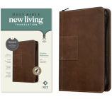NLT Thinline Reference Zipper Bible, Filament-Enabled Edition (Leatherlike, Atlas Rustic Brown, Indexed, Red Letter) By Tyndale (Created by) Cover Image