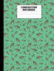Composition Notebook: Hyena Green Wide Ruled Book By Animal Afternoon Journals Cover Image