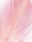 Notebook: Pink feather cover and Dot Graph Line Sketch pages, Extra large (8.5 x 11) inches, 110 pages, White paper, Sketch, Dra Cover Image