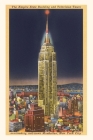 Vintage Journal Empire State Building at Night, New York City By Found Image Press (Producer) Cover Image