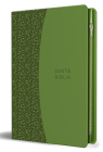 Biblia Reina Valera 1960 Tamaño grande, letra grande piel verde con cremallera /  Spanish Holy Bible RVR 1960. Large Size, Large Print Green Leather with Zippe Cover Image