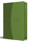 Biblia Reina Valera 1960 Tamaño grande, letra grande piel verde con cremallera /   Spanish Holy Bible RVR 1960. Large Size, Large Print Green Leather with Zipp Cover Image