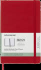 Moleskine 2023 Weekly Notebook Planner, 18M, Large, Scarlet Red, Hard Cover (5 x 8.25) Cover Image