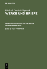 Text / Apparat By Klaus Hurlebusch (Editor) Cover Image