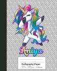 Calligraphy Paper: ANIYA Unicorn Rainbow Notebook By Weezag Cover Image