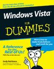 Windows Vista For Dummies By Andy Rathbone Cover Image