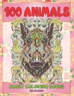Adult Coloring Books - No Bleed - 100 Animals By Carolyn Farley Cover Image