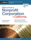 How to Form a Nonprofit Corporation in California By Anthony Mancuso Cover Image