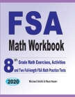 FSA Math Workbook: 8th Grade Math Exercises, Activities, and Two Full-Length FSA Math Practice Tests Cover Image