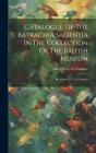 Catalogue Of The Batrachia Salientia In The Collection Of The British Museum: By Albert C. L. G. Günther Cover Image