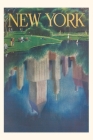 Vintage Journal Travel Poster, Central Park, New York City Cover Image