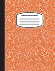 Classic Composition Notebook: (8.5x11) Wide Ruled Lined Paper Notebook Journal (Orange) (Notebook for Kids, Teens, Students, Adults) Back to School Cover Image