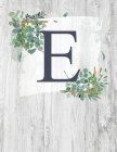 E: Monogram Initial Notebook Letter E - 8.5