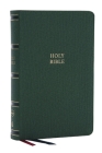 Nkjv, Single-Column Reference Bible, Verse-By-Verse, Green Leathersoft, Red Letter, Comfort Print By Thomas Nelson Cover Image