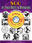 800 Art Deco Motifs & Monograms [With CDROM] (Dover Electronic Clip Art) Cover Image