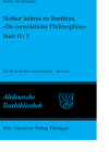 Notker Latinus Zu Boethius, »De Consolatione Philosophiae«: Buch IV/V: Kommentar (Altdeutsche Textbibliothek #122) Cover Image