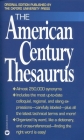 The American Century Thesaurus By Laurence Urdang Cover Image
