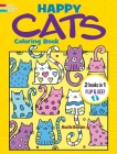 Happy Cats Coloring Book/Happy Cats Color by Number: 2 Books in 1/Flip and See! By Noelle Dahlen, Sharon Lane Holm Cover Image