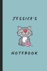 Jessica's Notebook: Personalised Cat-Themed Notepad for Jessica By Writtenin Writtenon Cover Image