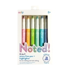 Noted! 2-In-1 Micro Fine Tip Pens & Highlighters - Set of 6 By Ooly (Created by) Cover Image