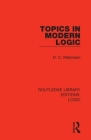 Topics in Modern Logic Cover Image