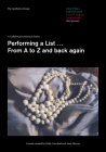 A Collaborative Research Poem: Performing a List...from A to Z and Back Again By The Aesthetics Group Cover Image