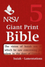 NRSV Giant Print Bible: Volume 5, Isaiah - Lamentations By Bible Cover Image