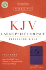 KJV Large Print Compact Reference Bible, Purple LeatherTouch, Indexed Cover Image