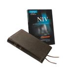 NIV Pitt Minion Reference Edition, Brown Goatskin Leather, Red Letter Text: Ni446: Xr  Cover Image