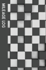 Simple Mileage Log: Logbook for Monitoring & Tracking Travelled Distance - Mileage Log Form - B&W Cubes By Stone Unknown Cover Image