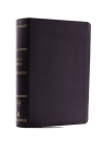 NKJV, Compact Single-Column Reference Bible, Genuine Leather, Black, Red Letter Edition, Comfort Print By Thomas Nelson Cover Image