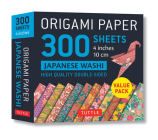 Origami Paper 300 Sheets Japanese Washi Patterns 4 (10 CM): Tuttle Origami Paper: High-Quality Double-Sided Origami Sheets Printed with 12 Different D Cover Image