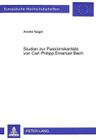 Studien Zur Passionskantate Von Carl Philipp Emanuel Bach (Europaeische Hochschulschriften / European University Studie #146) Cover Image