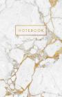 Notebook: Marble and Gold Sparkle 5.5 X 8.5 - A5 Size By Paperlush Press Cover Image